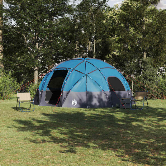 Campingzelt mit Dach Blau 475 x 475 x 235 cm Polyester