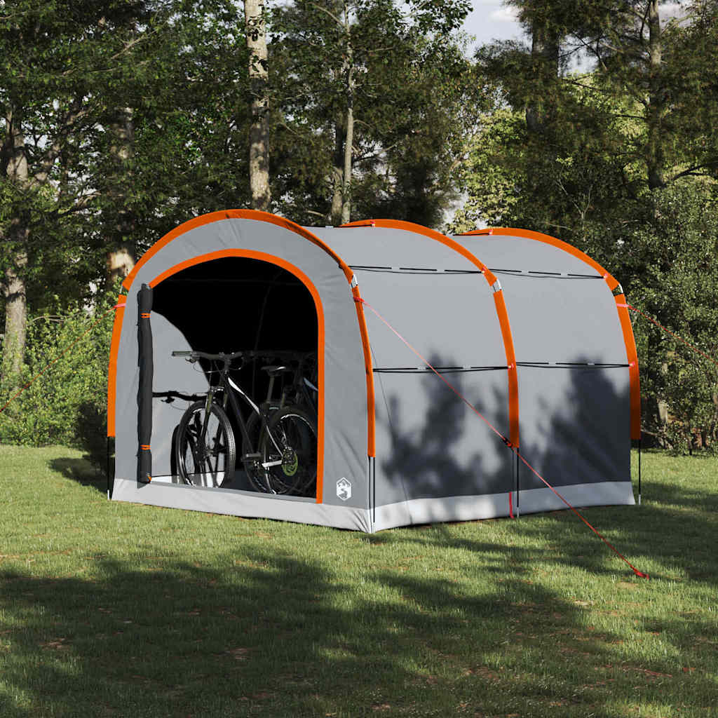 Zelt 268 x 240 x 191 cm Wasserdicht Grau und Orange Polyester