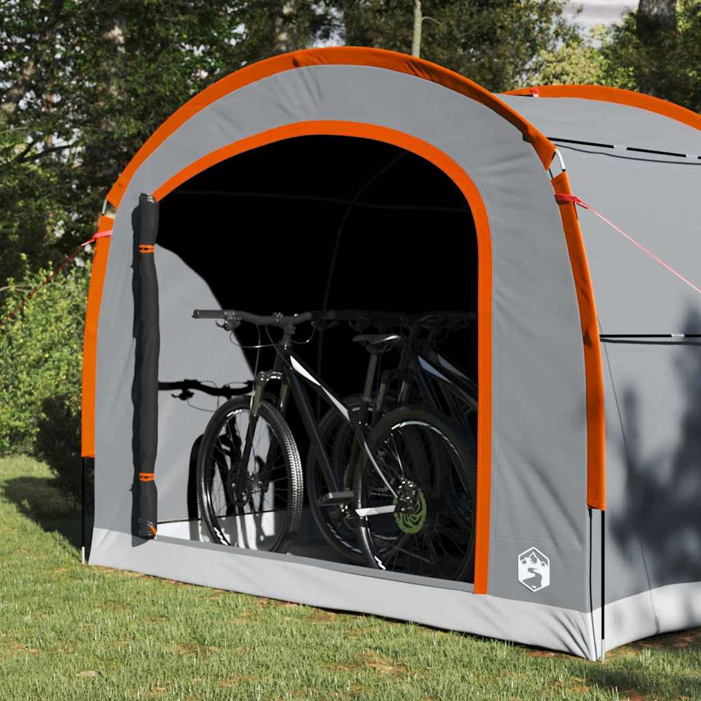 Zelt 268 x 240 x 191 cm Wasserdicht Grau und Orange Polyester