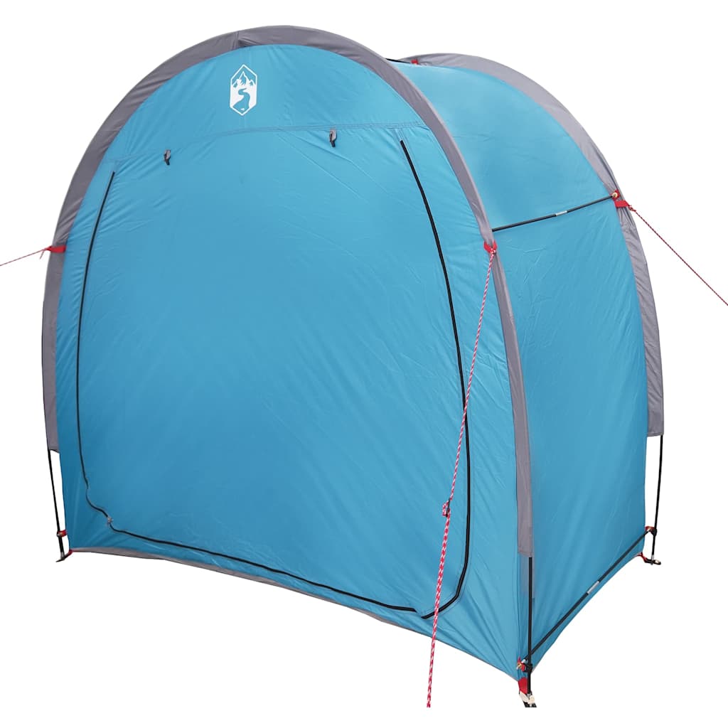 Fahrradgarage mit Dach mit Speicher Blau 210 x 90 x 174 cm