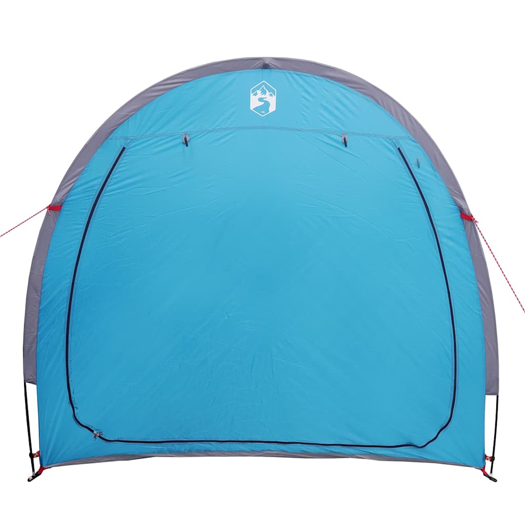 Fahrradgarage mit Dach mit Speicher Blau 210 x 90 x 174 cm
