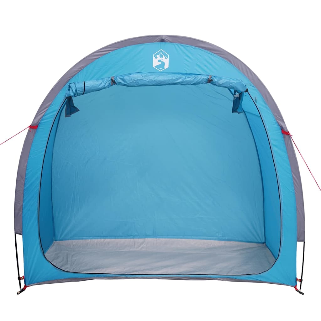Fahrradgarage mit Dach mit Speicher Blau 210 x 90 x 174 cm