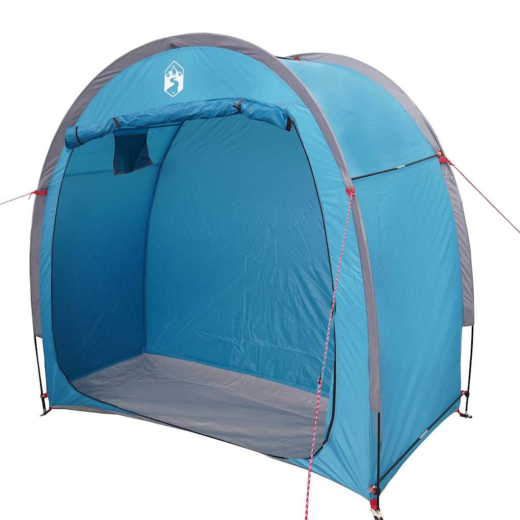 Fahrradgarage mit Dach mit Speicher Blau 210 x 90 x 174 cm