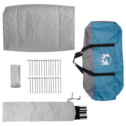 Kuppelzelt 4 Personen Blau Taft Wasserdicht