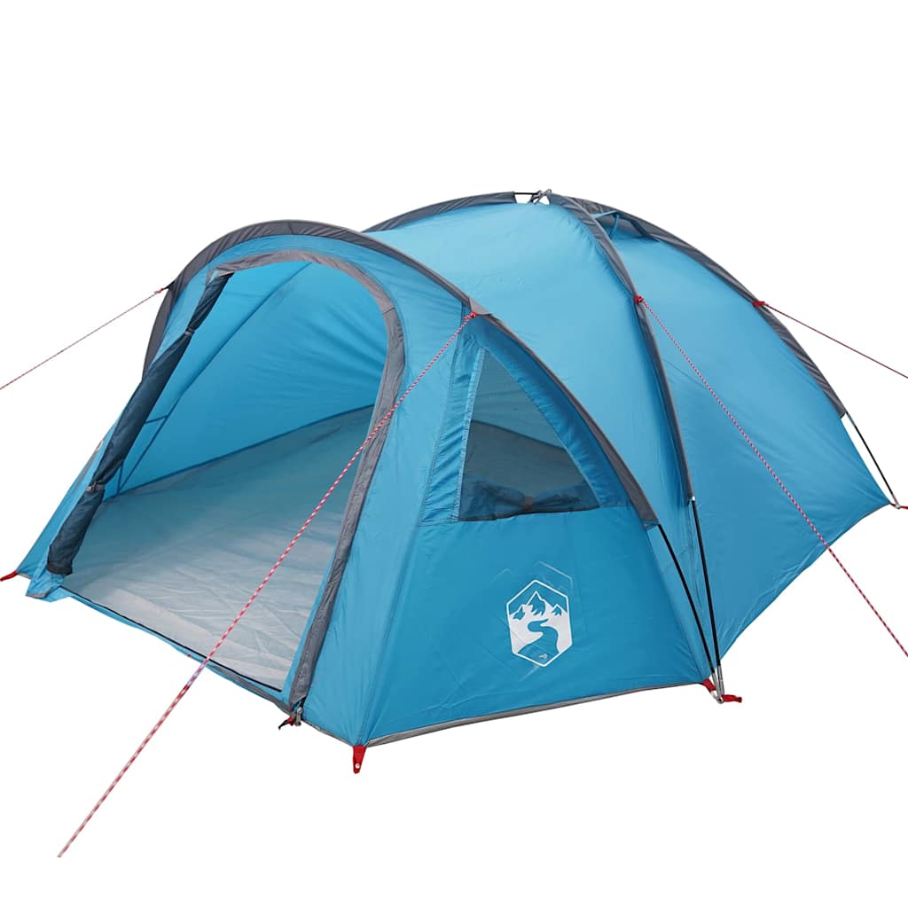 Kuppelzelt 4 Personen Blau Taft Wasserdicht