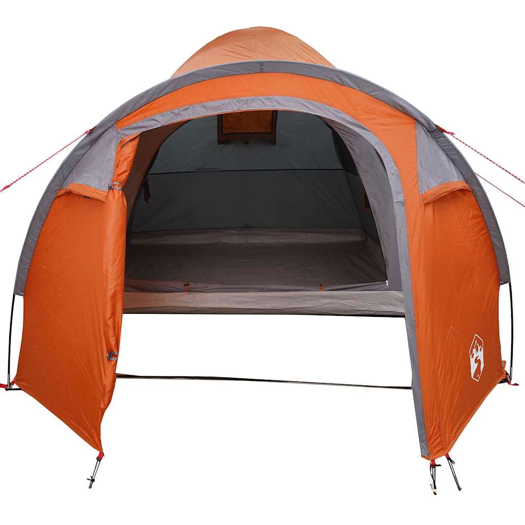 Kuppelzelt 6 Personen Grau und Orange