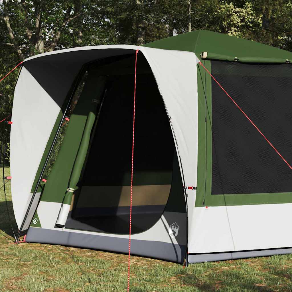 Campingzelt 8 Personen Grün Polyester Wasserdicht