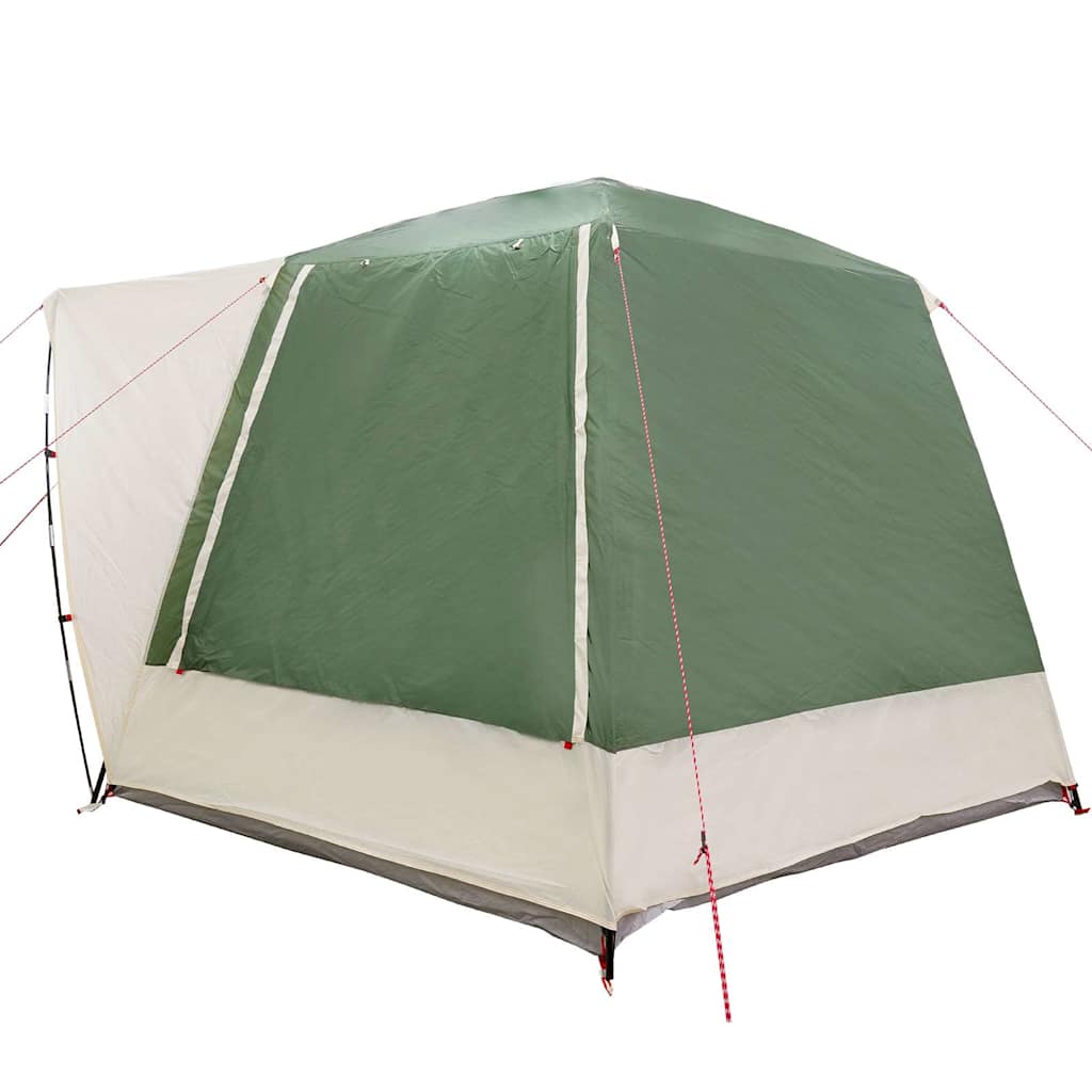Campingzelt 8 Personen Grün Polyester Wasserdicht