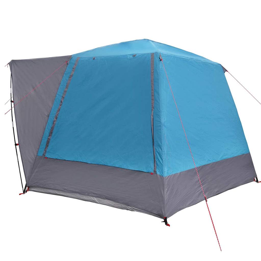 Campingzelt 8 Personen Blau Polyester Wasserdicht