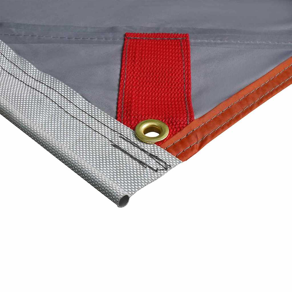 Wasserfeste Plane Personen 240 x 300 cm Grau und Orange