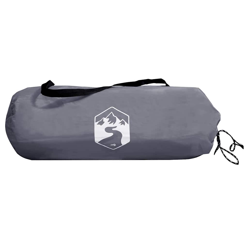 Wasserfeste Plane Personen 240 x 300 cm Grau und Orange