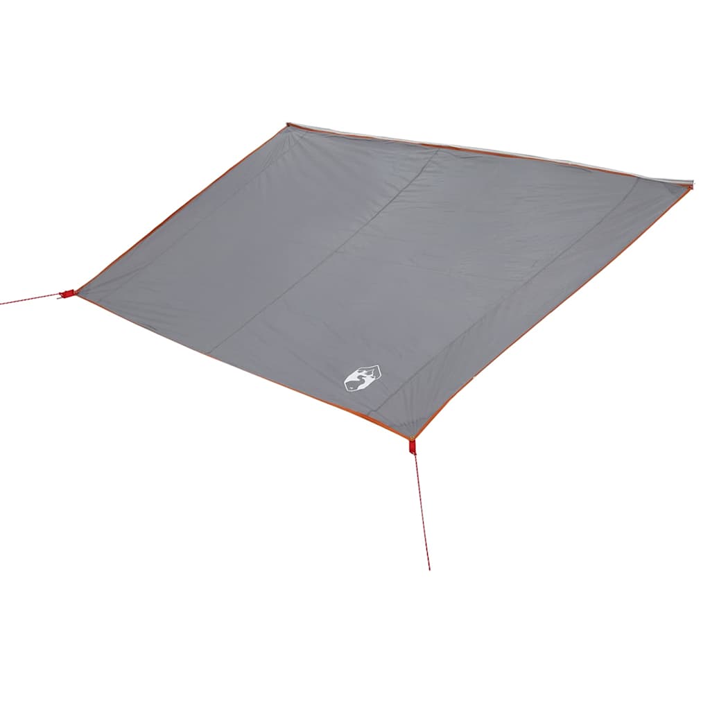 Wasserfeste Plane Personen 240 x 300 cm Grau und Orange