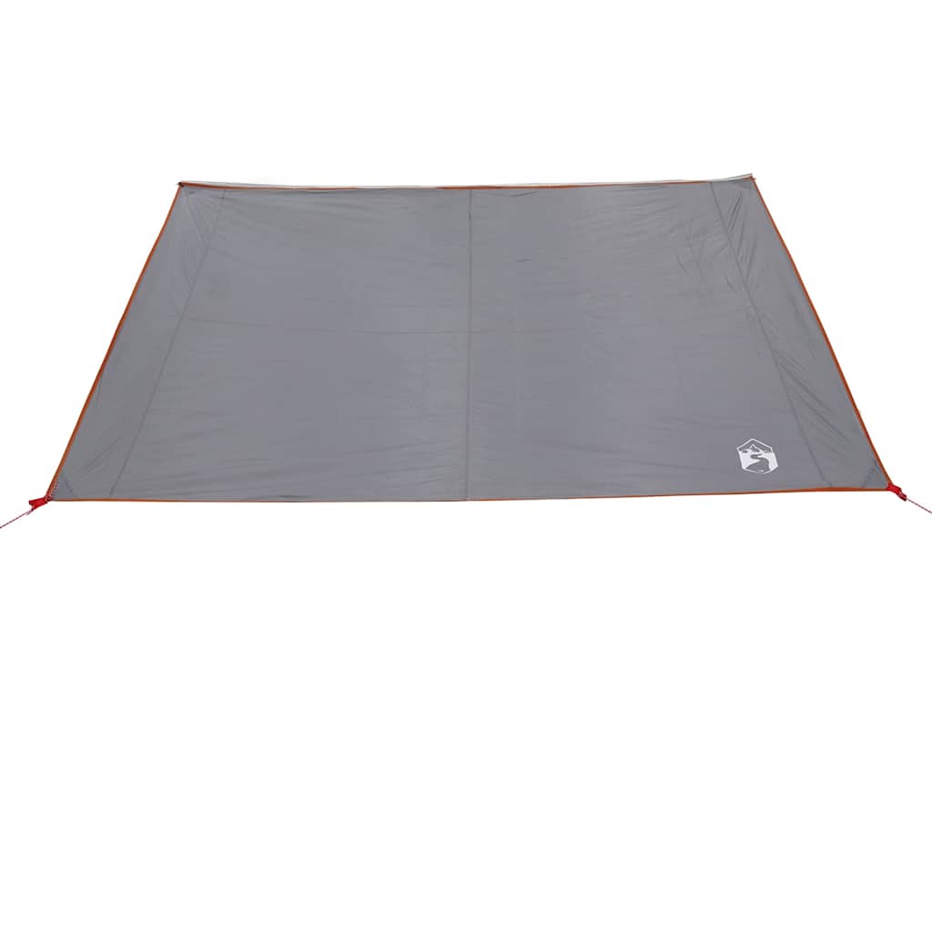 Wasserfeste Plane Personen 240 x 300 cm Grau und Orange