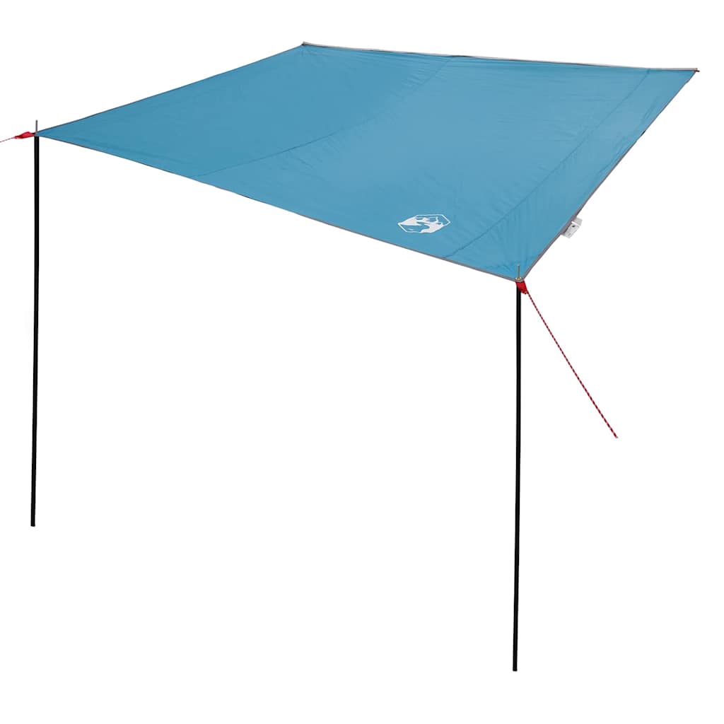 Wohnwagenmarkise Personen 240 x 460 cm Wasserdicht Blau Taft