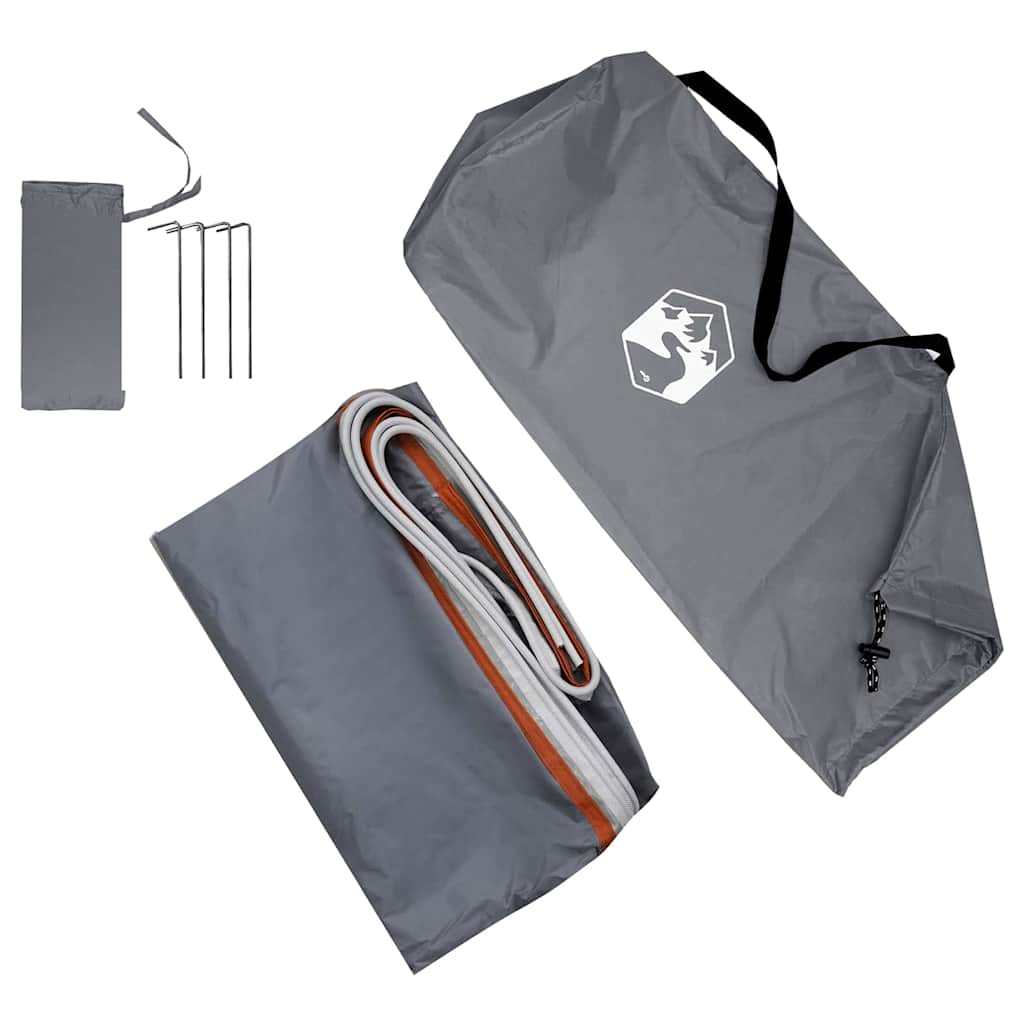 Heckklappenzelt Personen 190 x 150 x 185 cm Grau und Orange