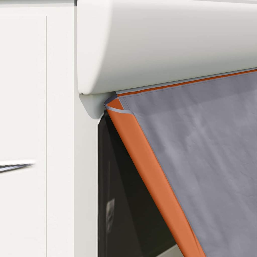 Heckklappenzelt Personen 190 x 150 x 185 cm Grau und Orange