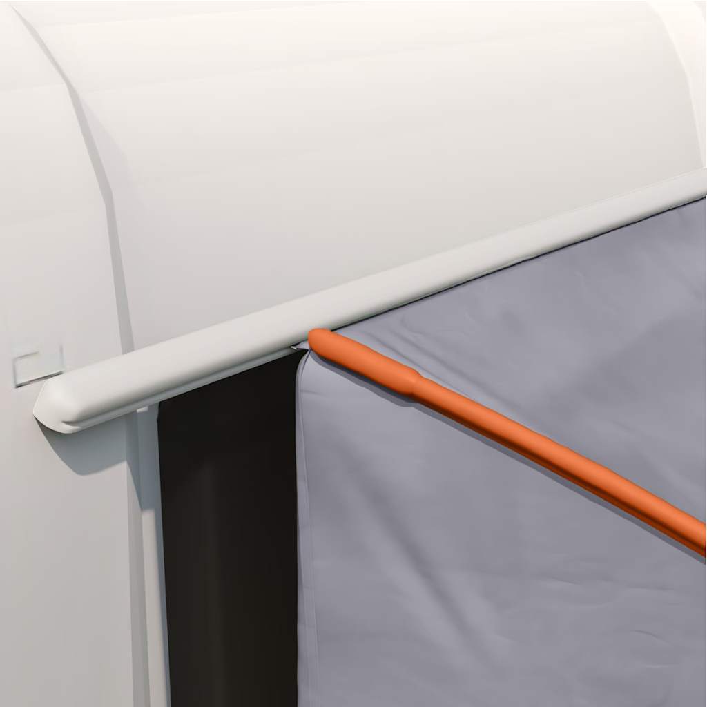 Zelt mit Dach Grau und Orange und Schwarz 194 x 180 x 210 cm