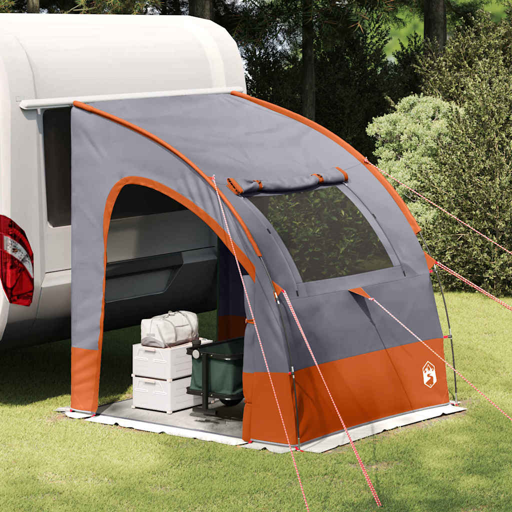 Heckklappenzelt Personen 194 x 180 x 210 cm Grau und Orange