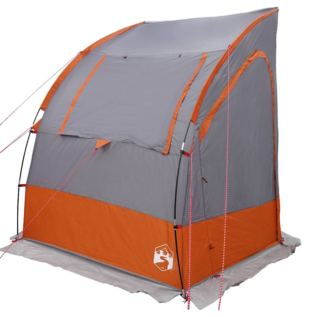 Heckklappenzelt Personen 194 x 180 x 210 cm Grau und Orange