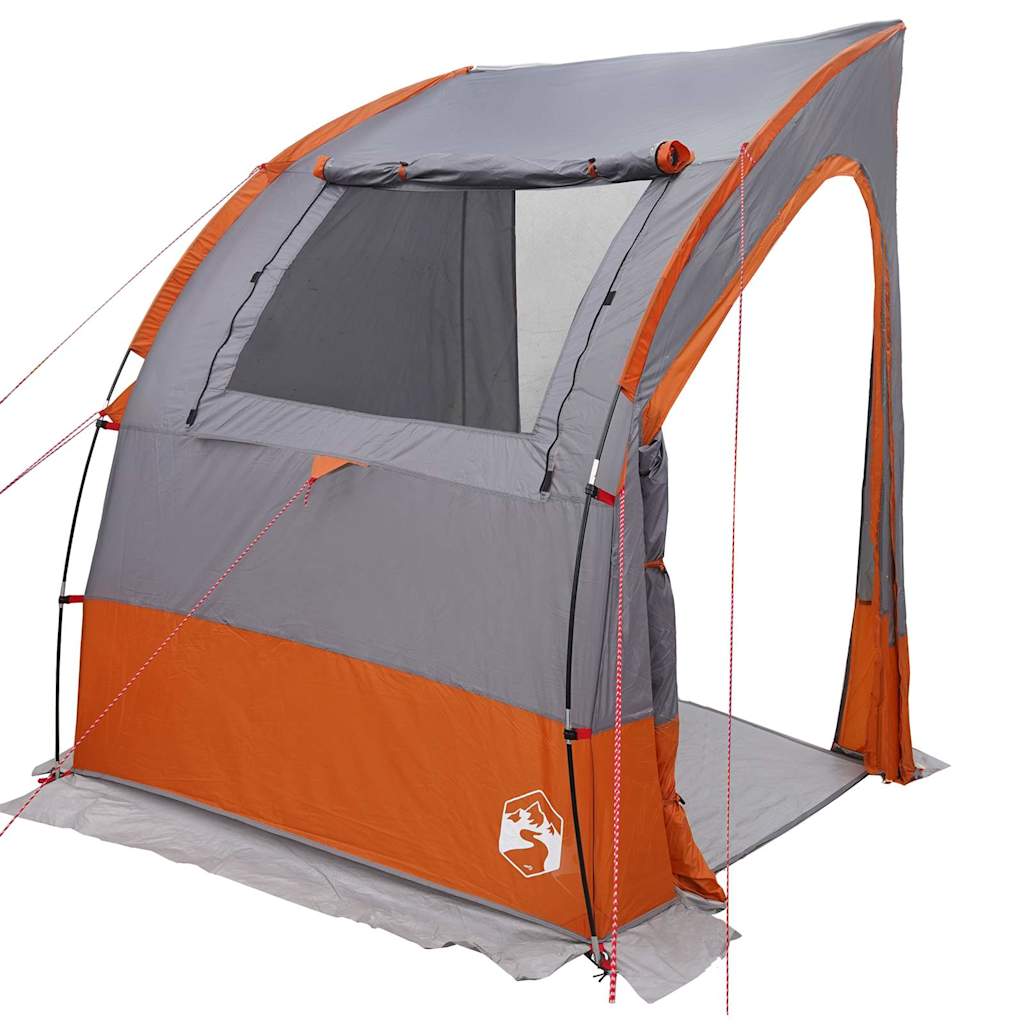 Heckklappenzelt Personen 194 x 180 x 210 cm Grau und Orange