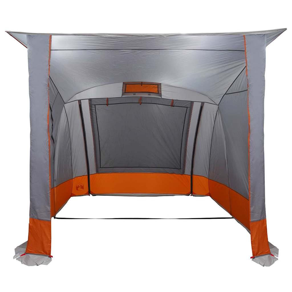 Heckklappenzelt Personen 285 x 255 x 245 cm Grau und Orange