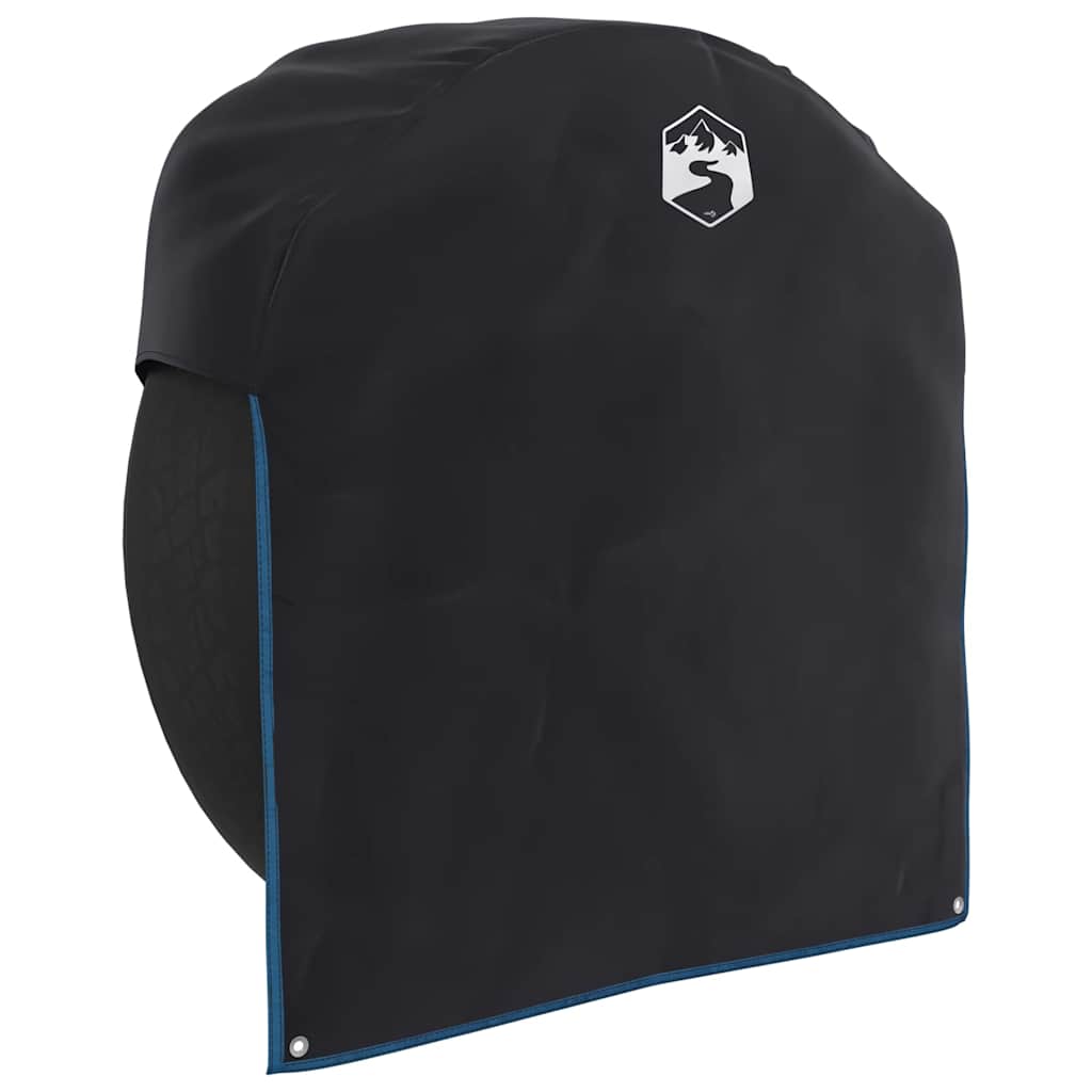 Radkappe Schwarz und Blau 108 x 76 cm Oxford