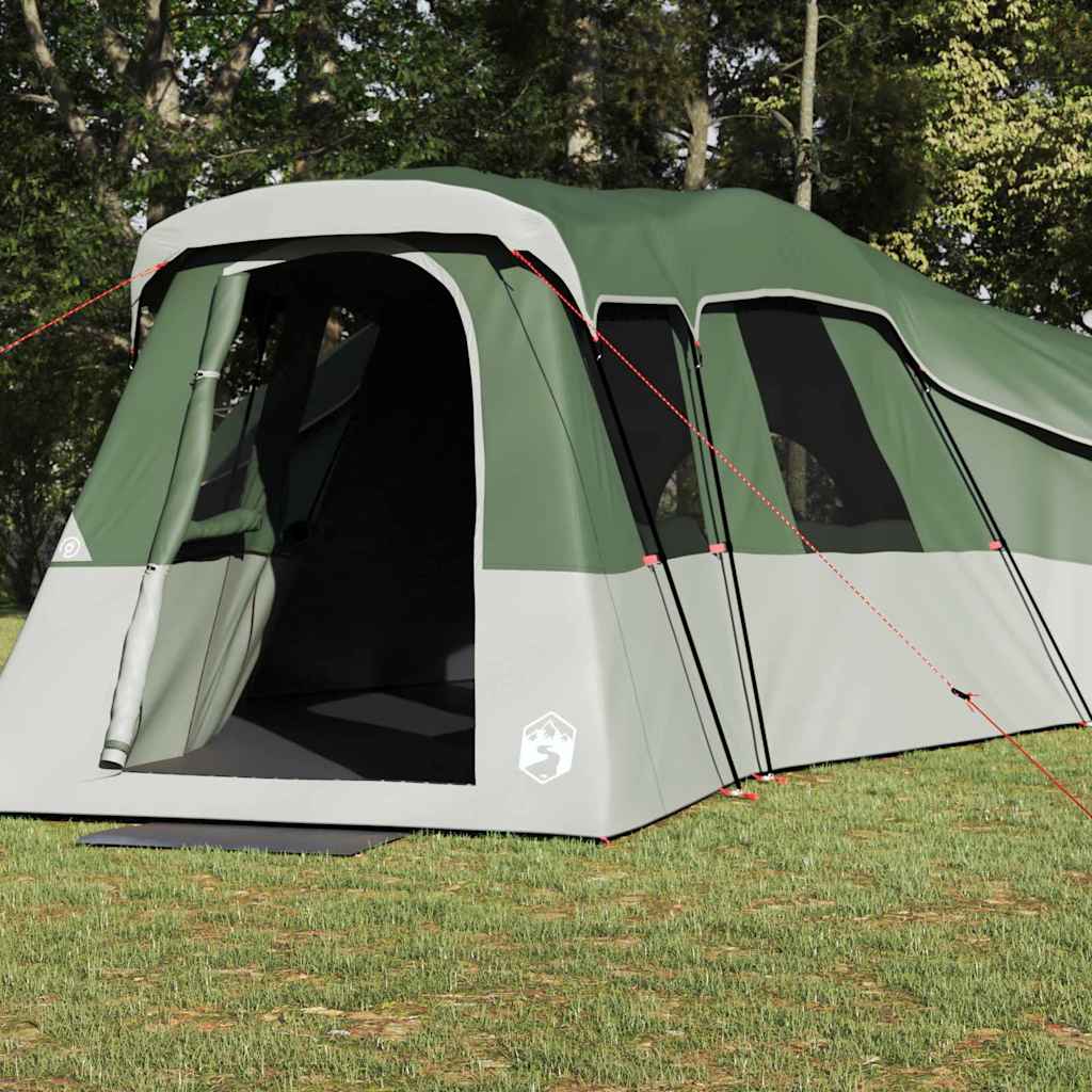 Familienzelt 20 Personen Grün Taft Wasserdicht