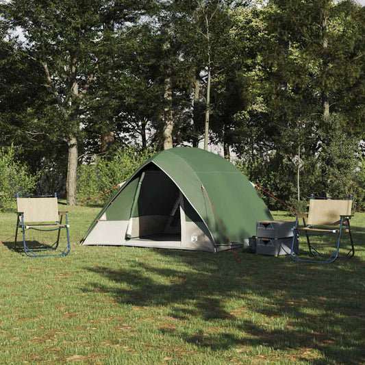 Campingzelt Grün 320 x 275 x 190 cm Polyester