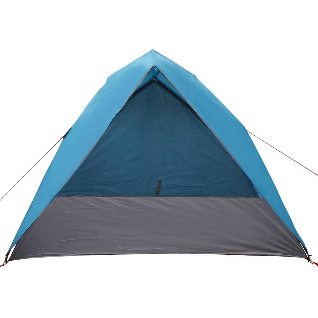 Campingzelt 4 Personen Blau Taft Wasserdicht