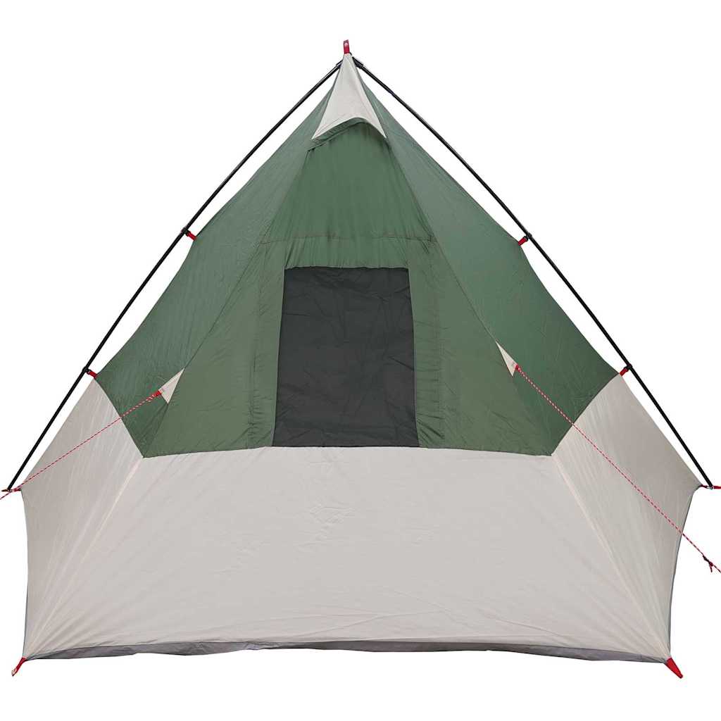 Zelt mit Dach Grün und Schwarz 383 x 338 x 217 cm Polyester
