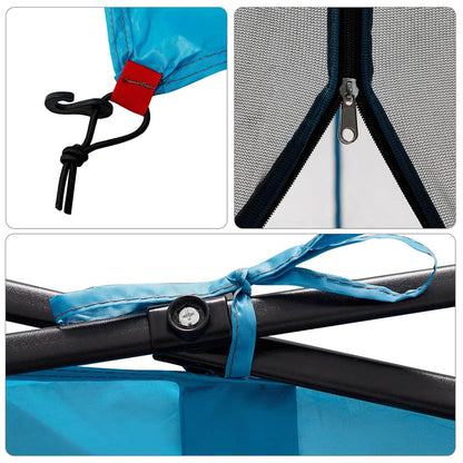 Innenzelt mit Dach mit Speicher Blau 303 x 303 x 196 cm Taft