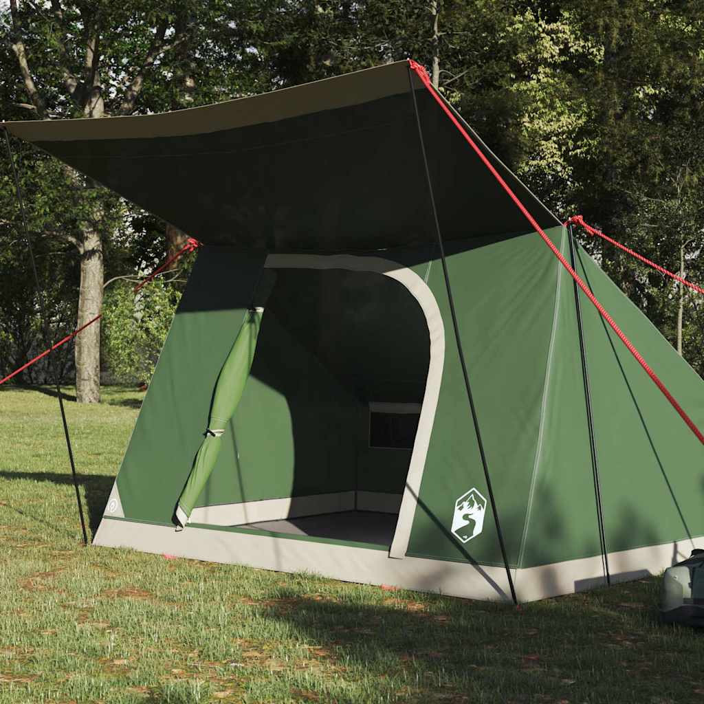 Campingzelt 2 Personen Grün Taft Wasserdicht