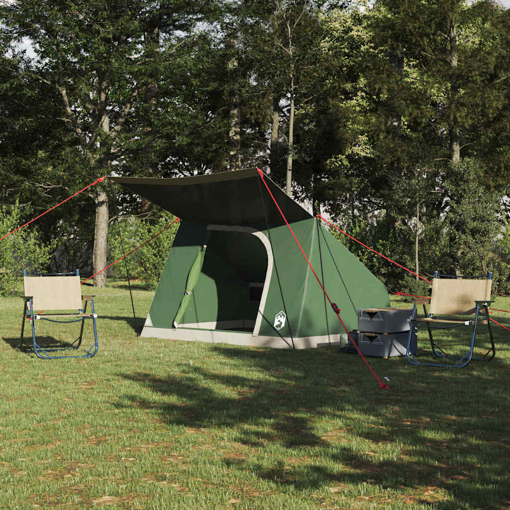 Campingzelt 2 Personen Grün Taft Wasserdicht