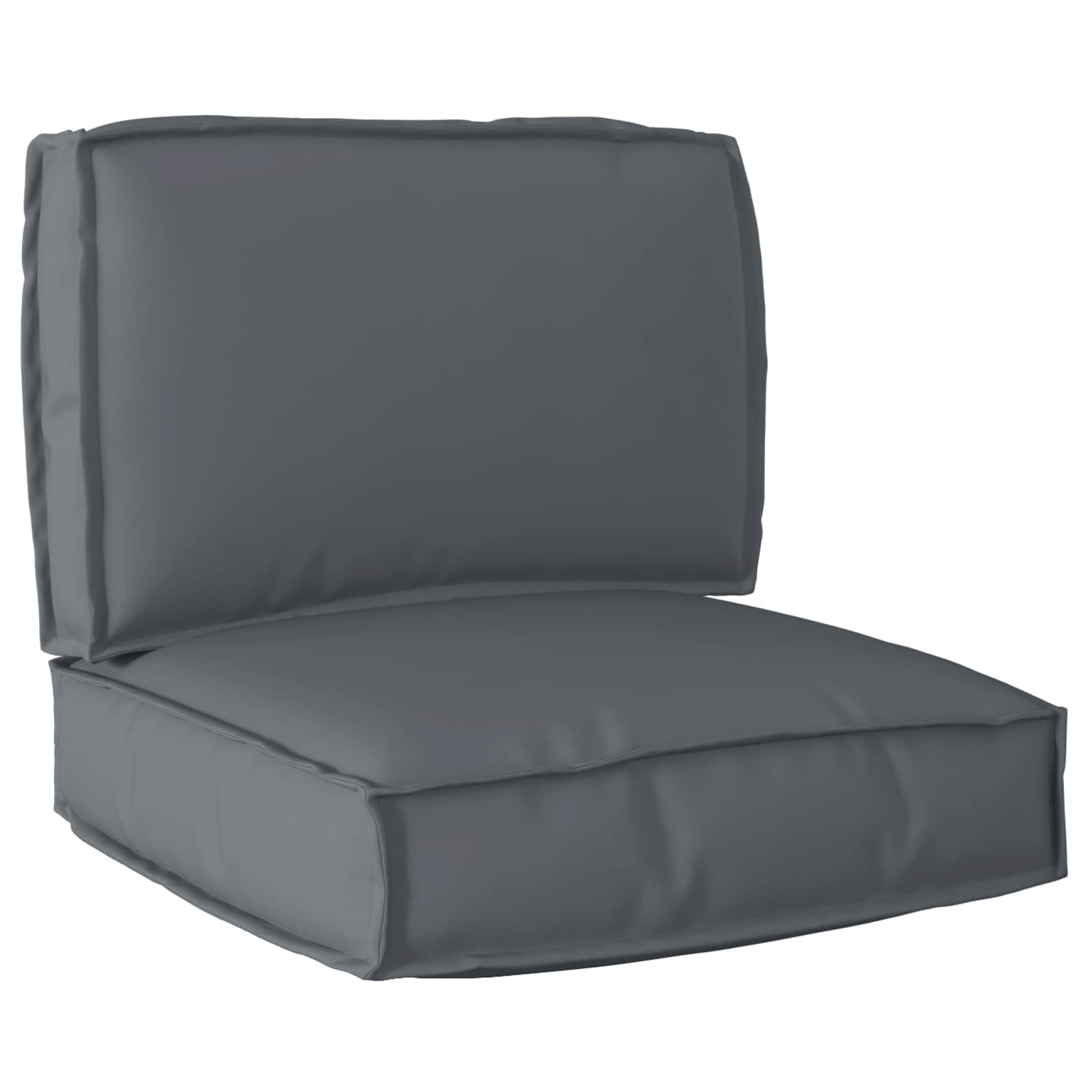 Palettenkissenset 2 pcs Anthrazit Oxford-Stoff