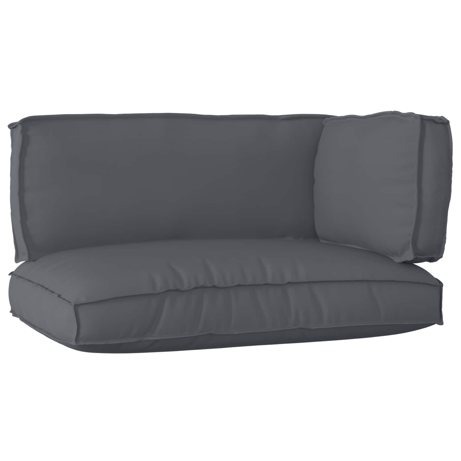 Palettenkissenset 3 pcs Anthrazit Oxford-Stoff