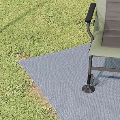 Zeltteppich Blau und Grau 400 x 250 cm Polyethylen