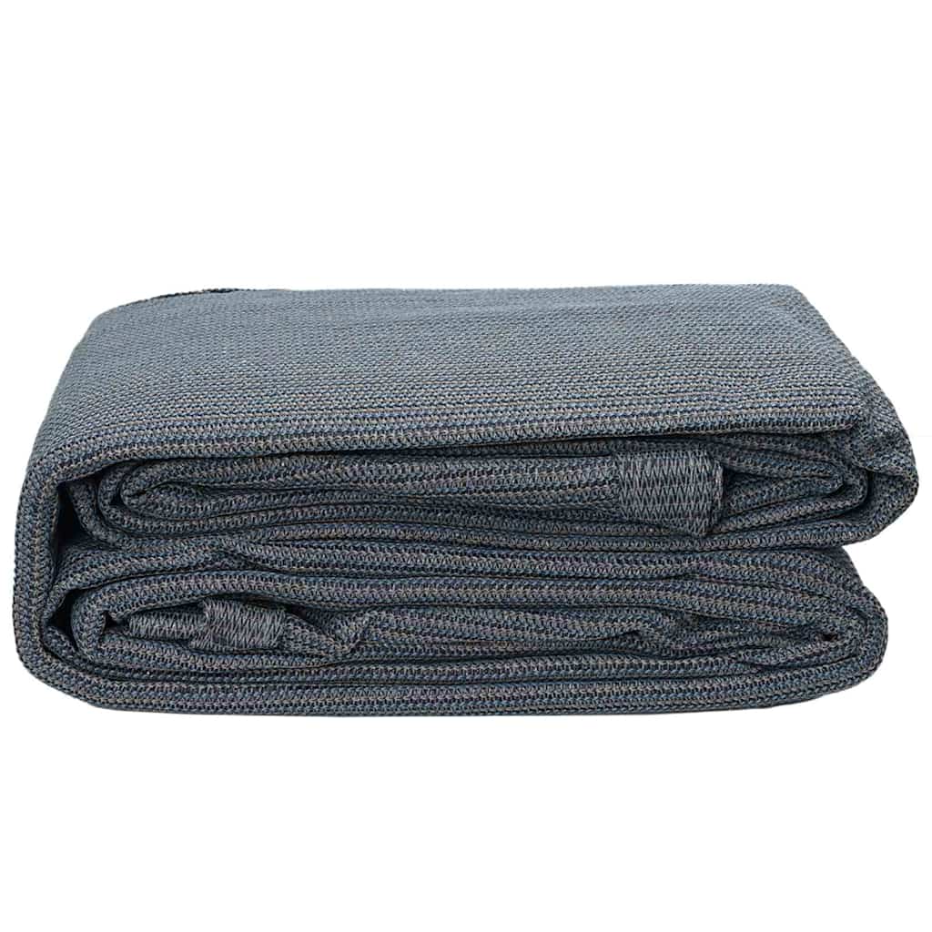 Zeltteppich Blau und Grau 500 x 250 cm Polyethylen