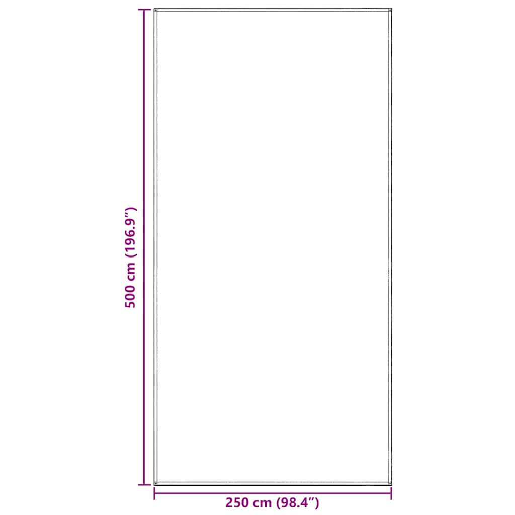 Zeltteppich Blau und Grau 500 x 250 cm Polyethylen