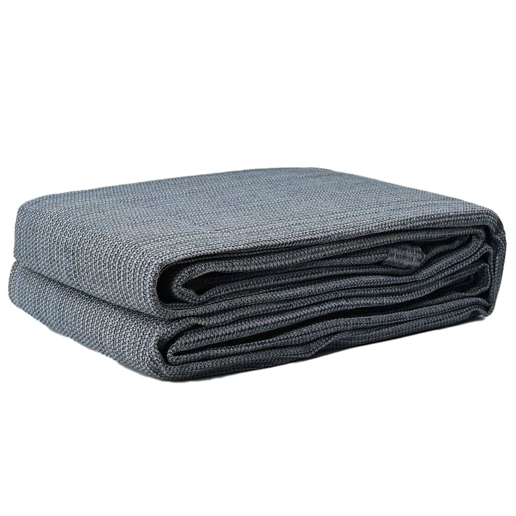 Zeltteppich Blau und Grau 500 x 300 cm Polyethylen