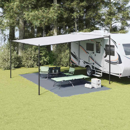 Zeltteppich Blau und Grau 600 x 300 cm Polyethylen