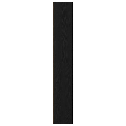 Bücherregal Schwarz Eichen-Optik 80x30x189 cm Holzwerkstoff