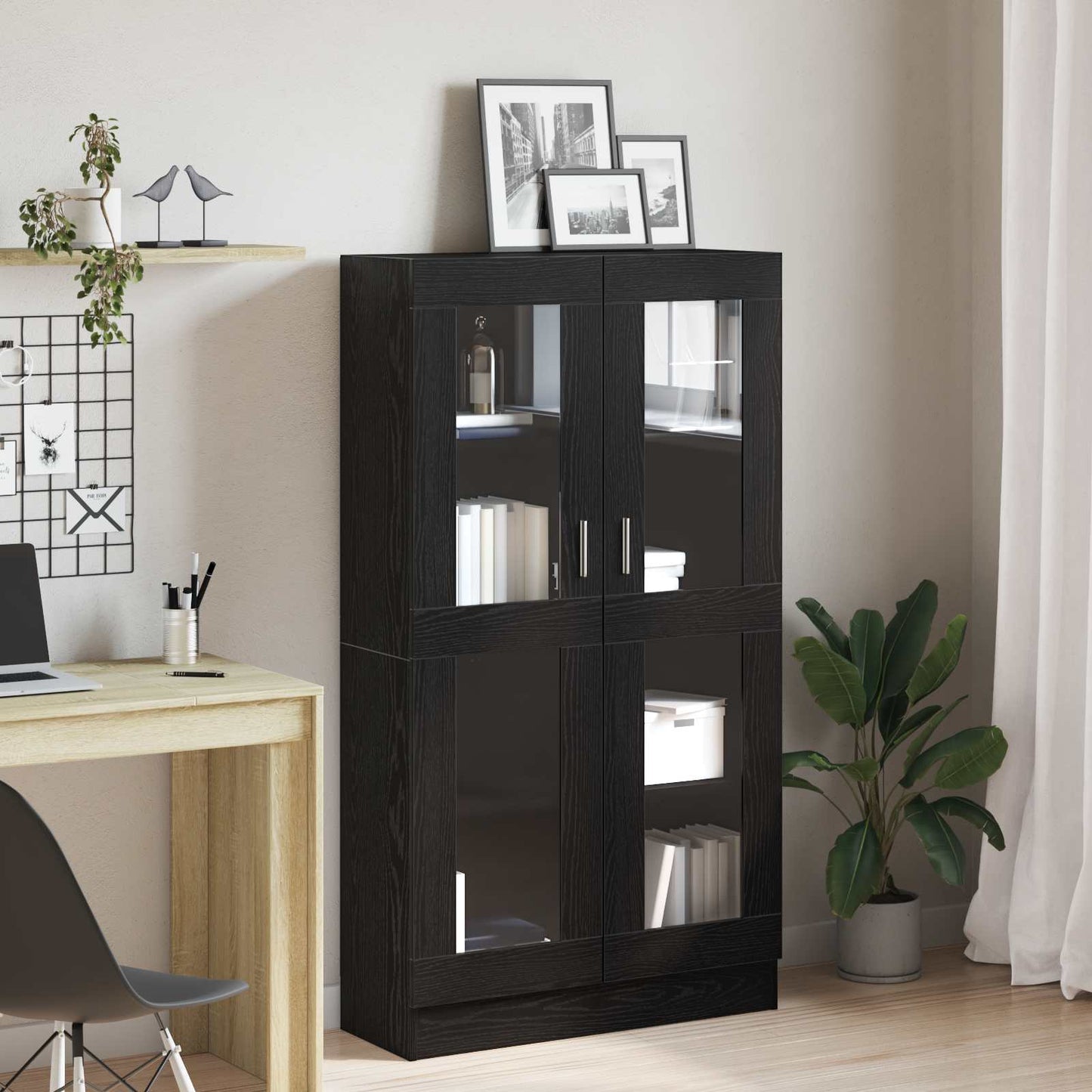 Bücherregal 4 Ebenen 82,5 x 30,5 x 150 cm Holzwerkstoff