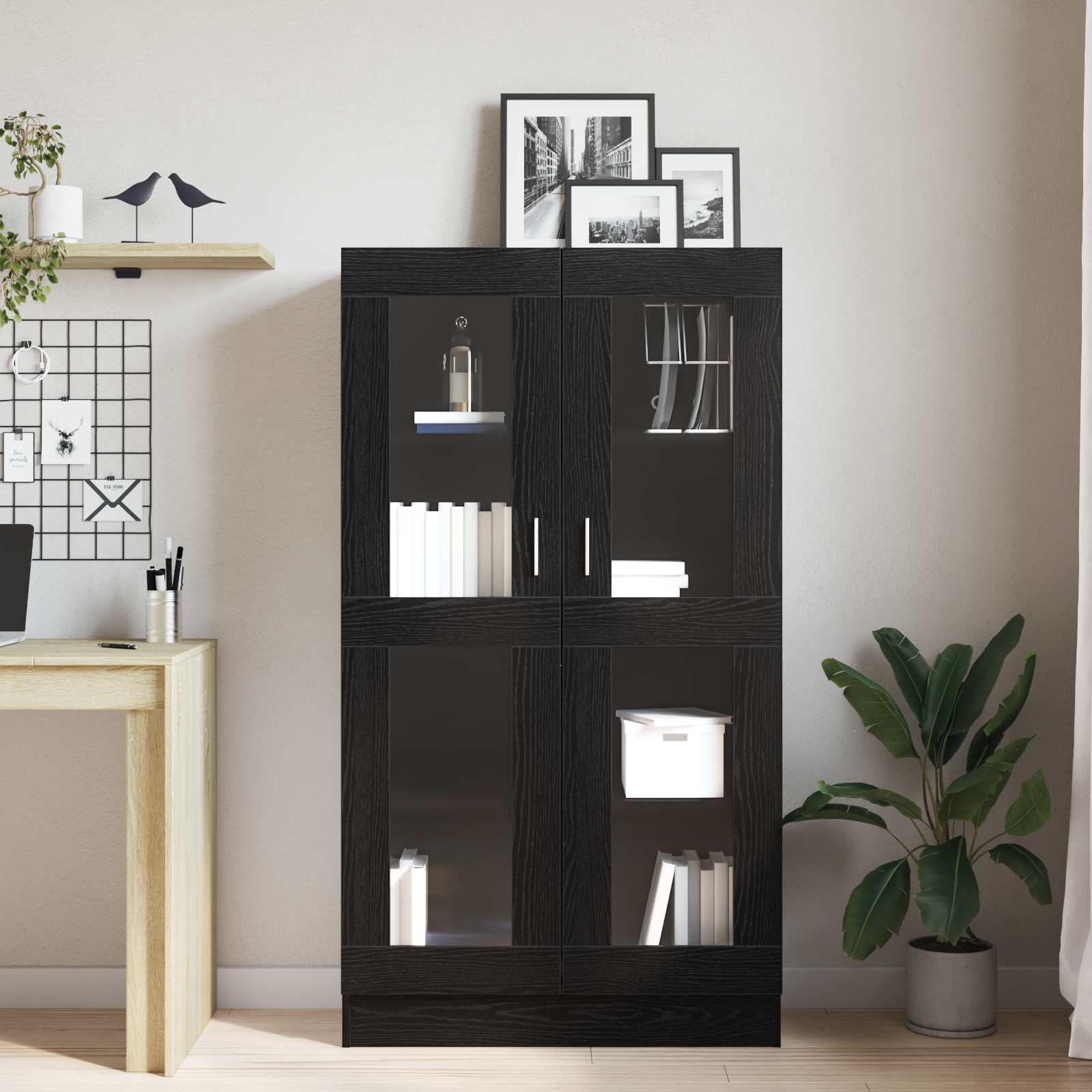 Bücherregal 4 Ebenen 82,5 x 30,5 x 150 cm Holzwerkstoff