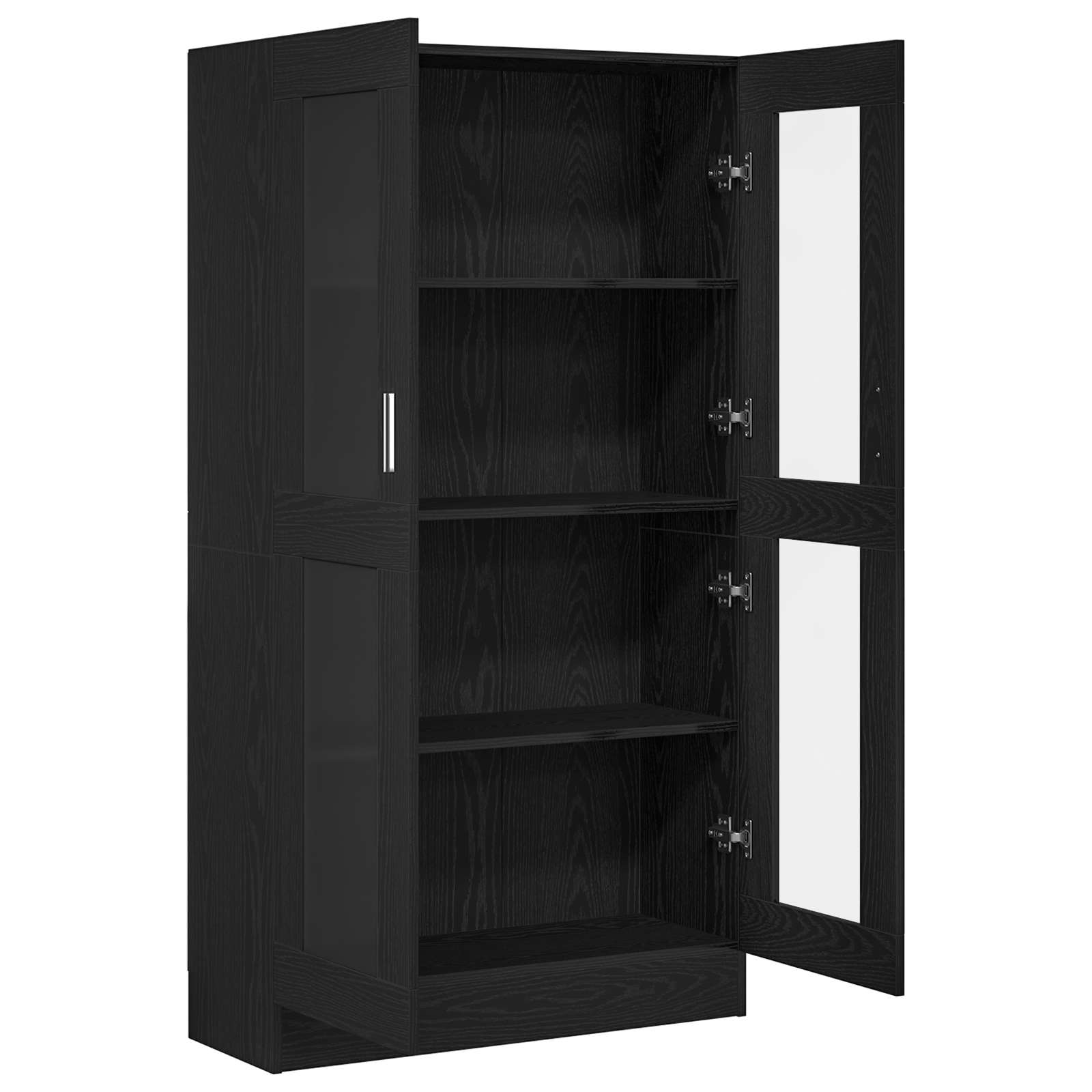 Bücherregal 4 Ebenen 82,5 x 30,5 x 150 cm Holzwerkstoff