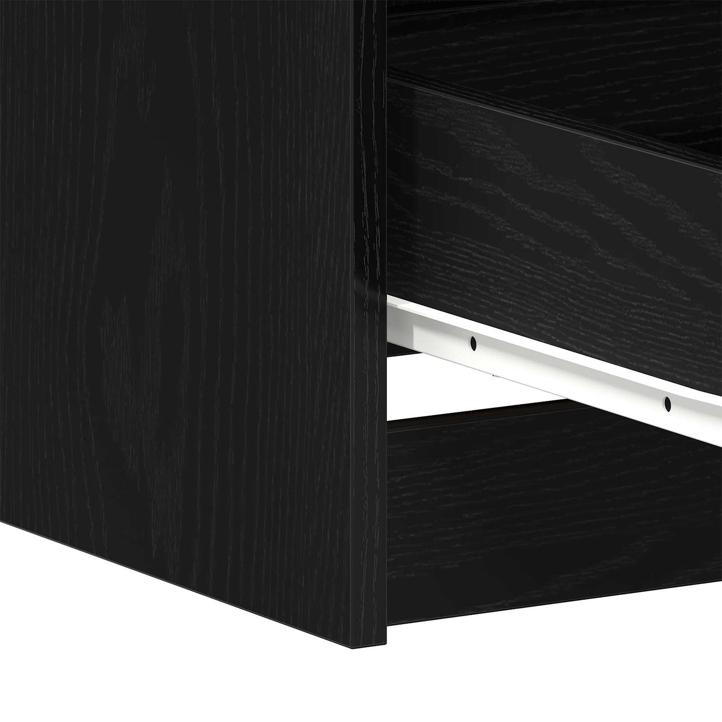 Schreibtisch Schwarz Eichen-Optik Holzwerkstoff