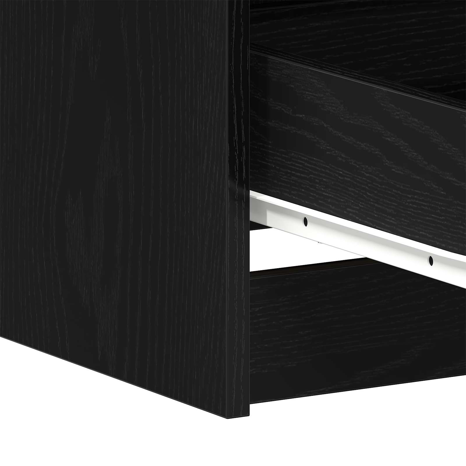 Schreibtisch Schwarz Eichen-Optik Holzwerkstoff