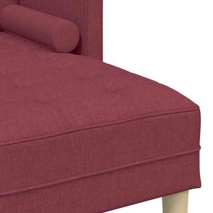 Sofa Set Weinrot 173 x 131 x 67 cm Polyester
