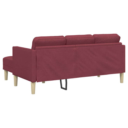 Sofa Set Weinrot 173 x 131 x 67 cm Polyester