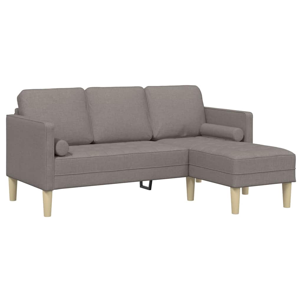 Sofa Set Taupe 173 x 131 x 67 cm Polyester