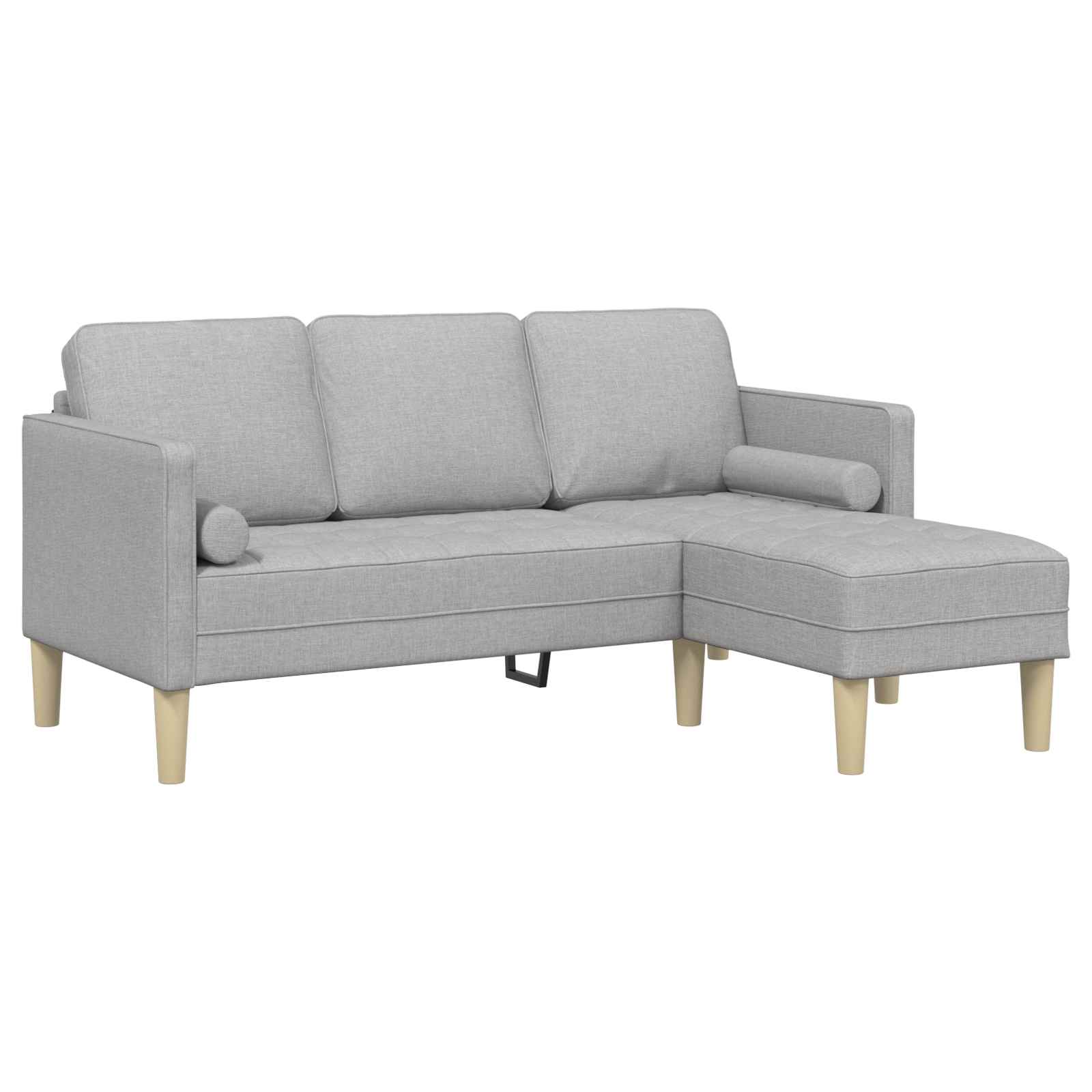 Sofa Set Wolkengrau 173 x 131 x 67 cm Polyester